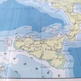 Italy Europe Venice vintage map 43x43cm from 1950