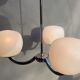 Sputnik 1970 triplet globes opal glass