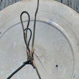 Creil and Montereau round dish in blue earthenware, "Japan" service