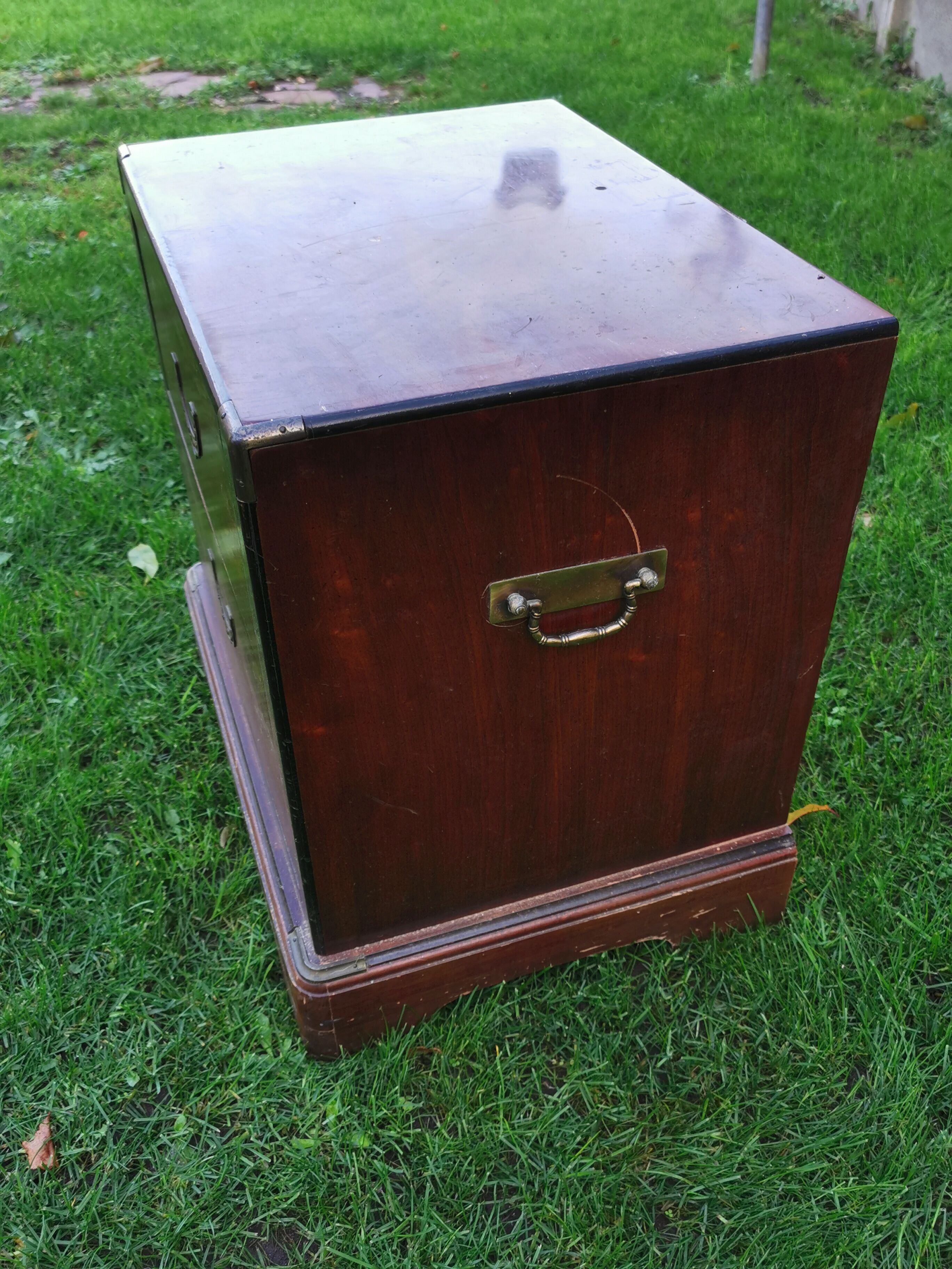 Navy dresser, solid mahogany, National Airy, with handles