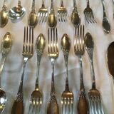 Cutlery housewife 12 people Boulenger Louis XVI