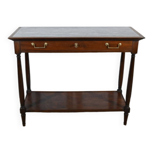 console en acajou, époque