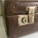 Old brown suitcase