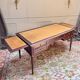 Louis XVI style double-sided mahogany desk, 19th century