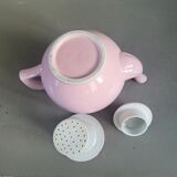 Antique pink porcelain teapot with filter - 1.5L - Ref 886