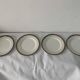 8 dessert plates in golden porcelain and saint Amand Ceranord