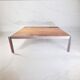 Georges Ciancimino - Very Important and Rare Square Travertine Coffee Table Ro