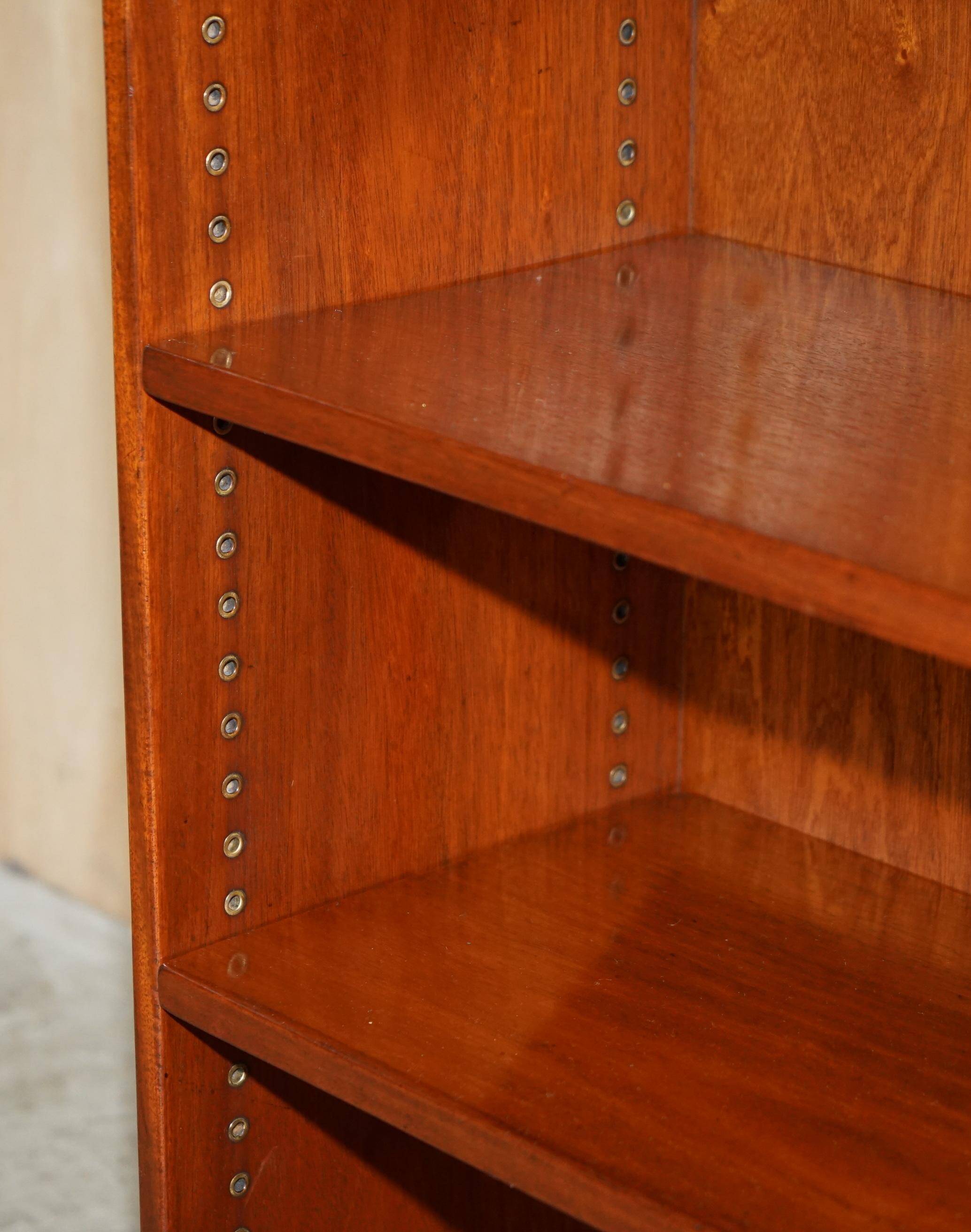 Low library campaign in solid mahogany by REH Kennedy