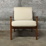 Danish mid-century 118 armchair by Grete Jalk for France & Son, 1950