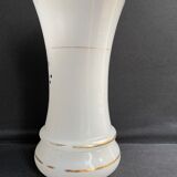Vase napoleon iii opalescent white opaline
