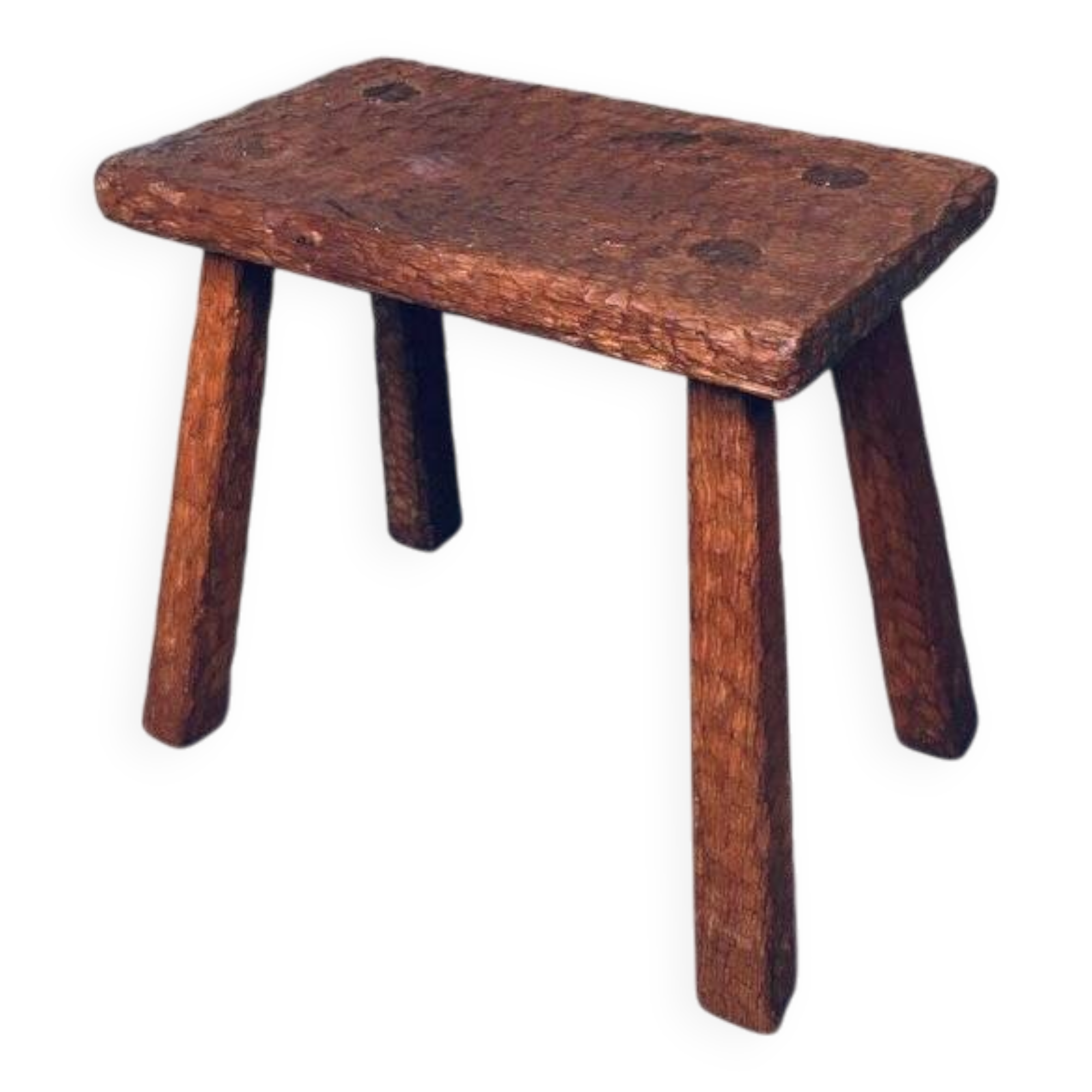 Carved Oak Side Table, 1940s