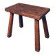 Carved Oak Side Table, 1940s