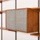 Kai Kristiansen shelving unit in teak by FM Mobler, Denmark, 1960s