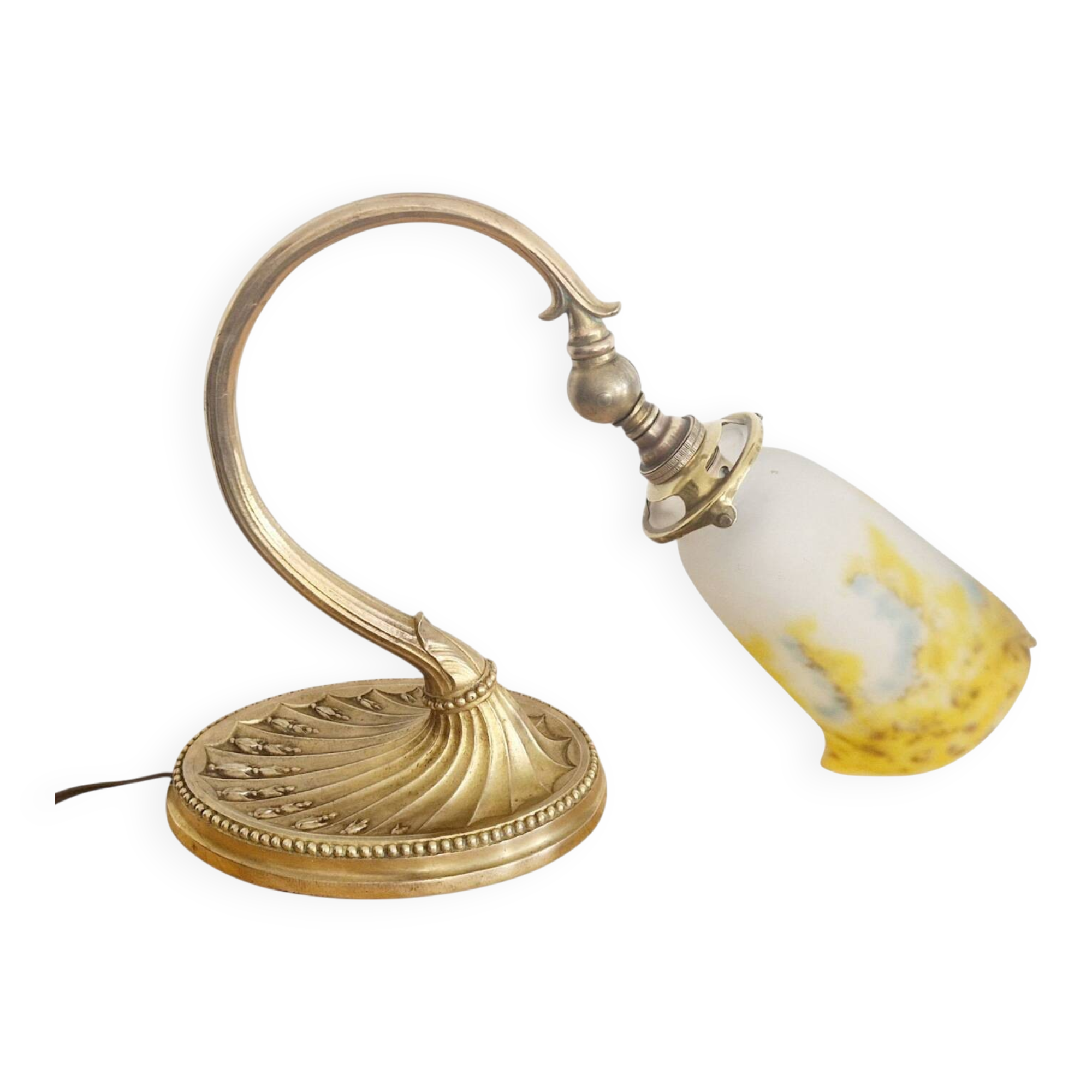 Art Nouveau lamp - Bronze and glass paste signed MüllerFrères - Circa 1910