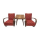 1940 Set of two Halabala Armchairs H 269 + Spider table