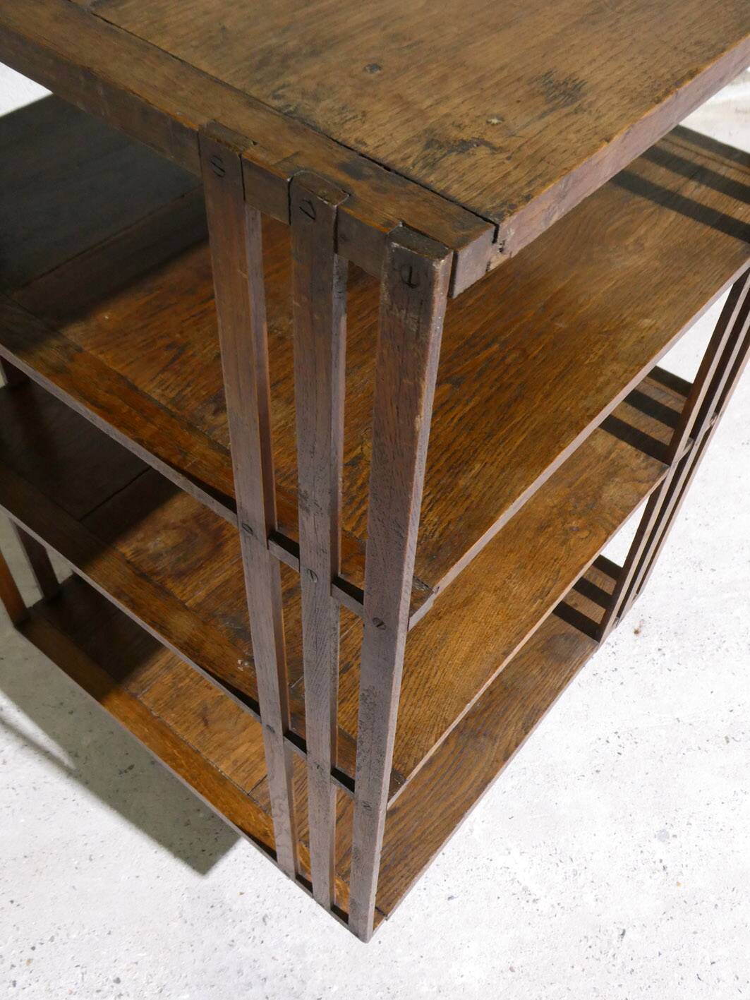 rotating oak library, early 20th century