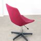 Pink Shell Swivel Chair by Niko Kralj for Stol Kamnik, 1970s