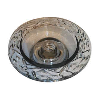 Round glass candle holder