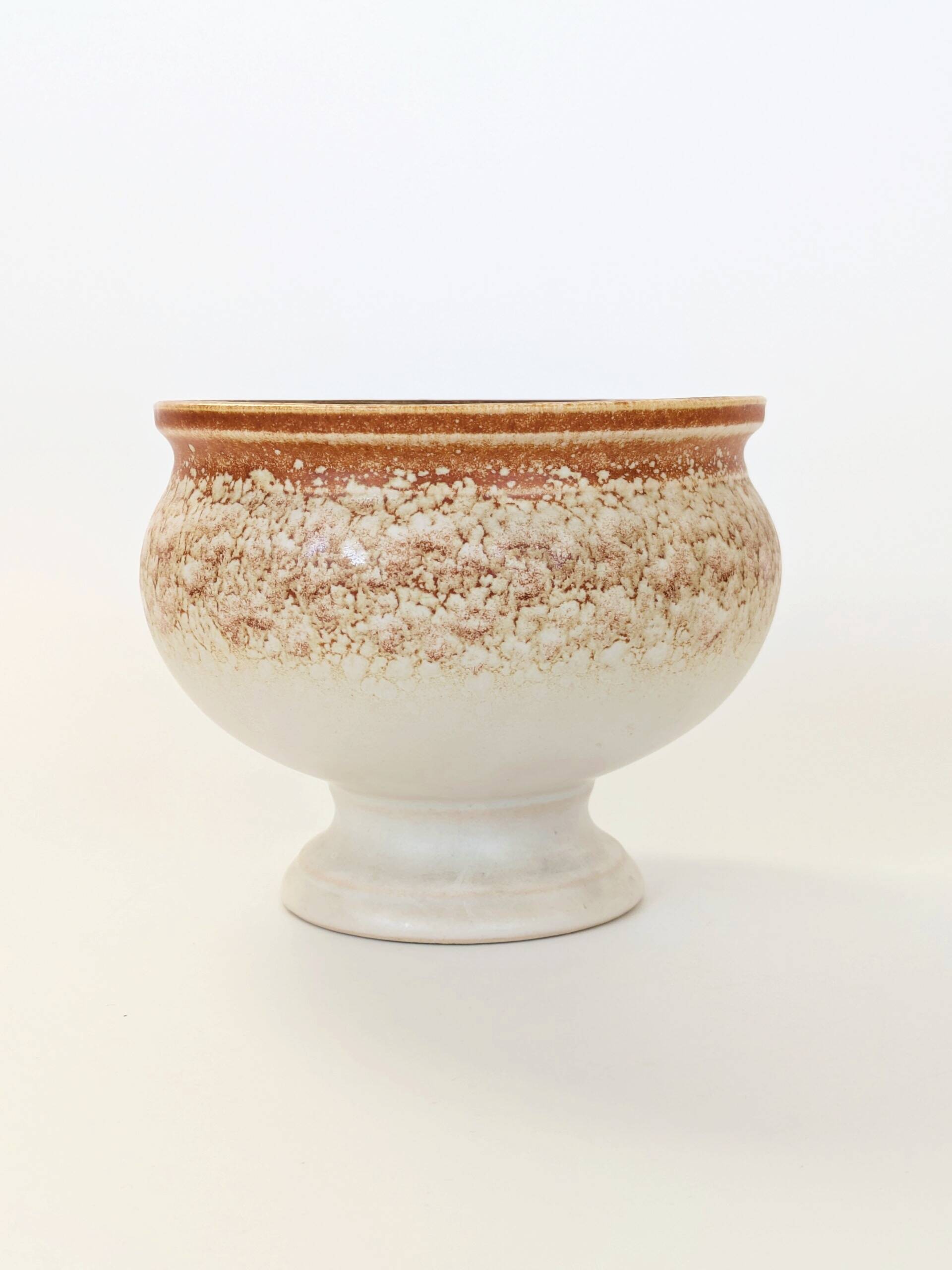 Vintage VEB Haldensleben flowerpot on stand, East Germany, 1960s