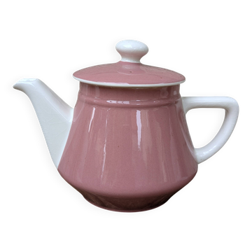 Ancienne théière rose et crème Villeroy & Boch Salam France