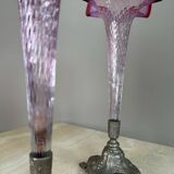 2 vases cornet Art Nouveau