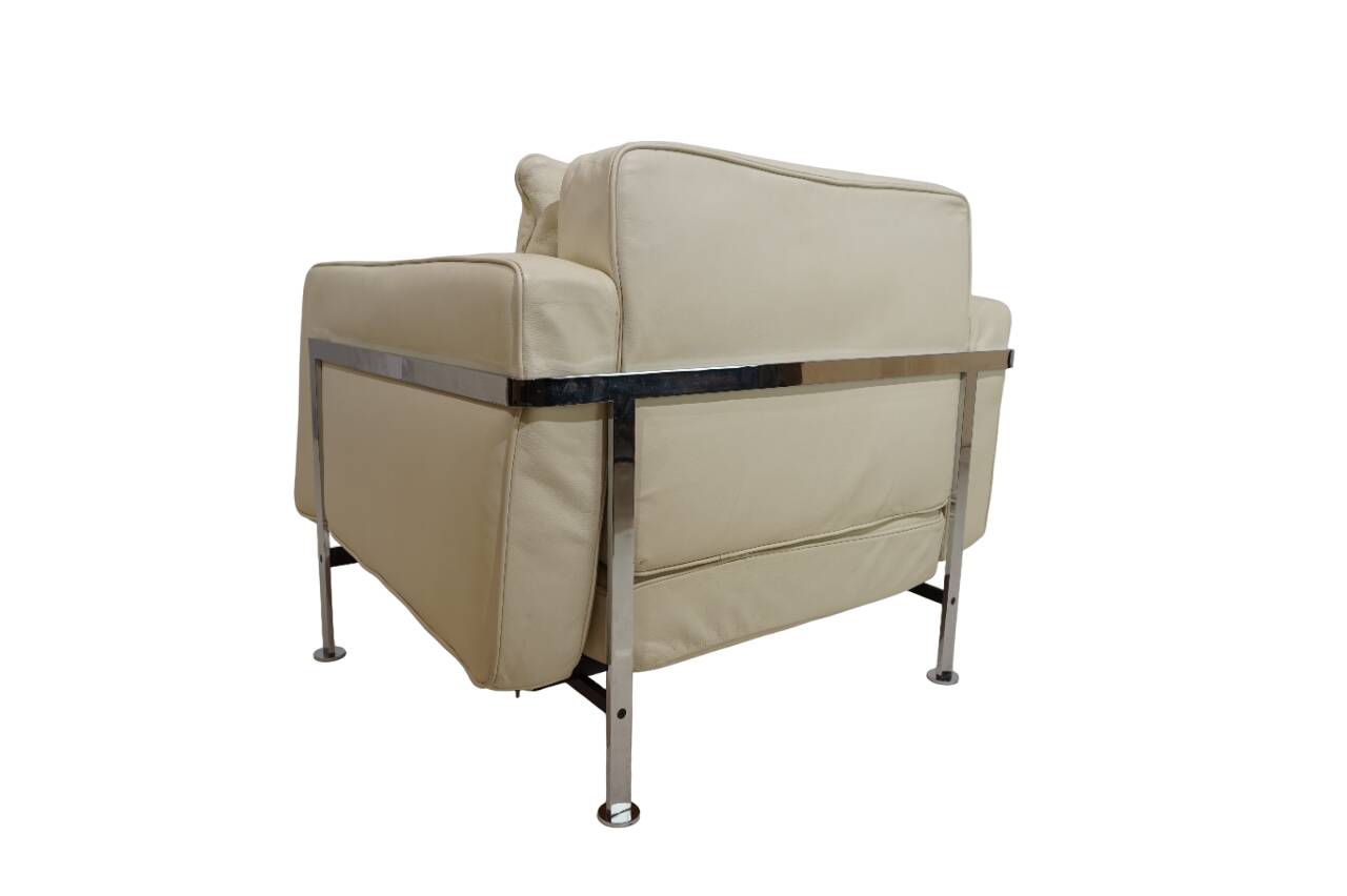 Fauteuil en cuir Robert Haussmann RH 302 pour De Sede/Hans Kaufeld