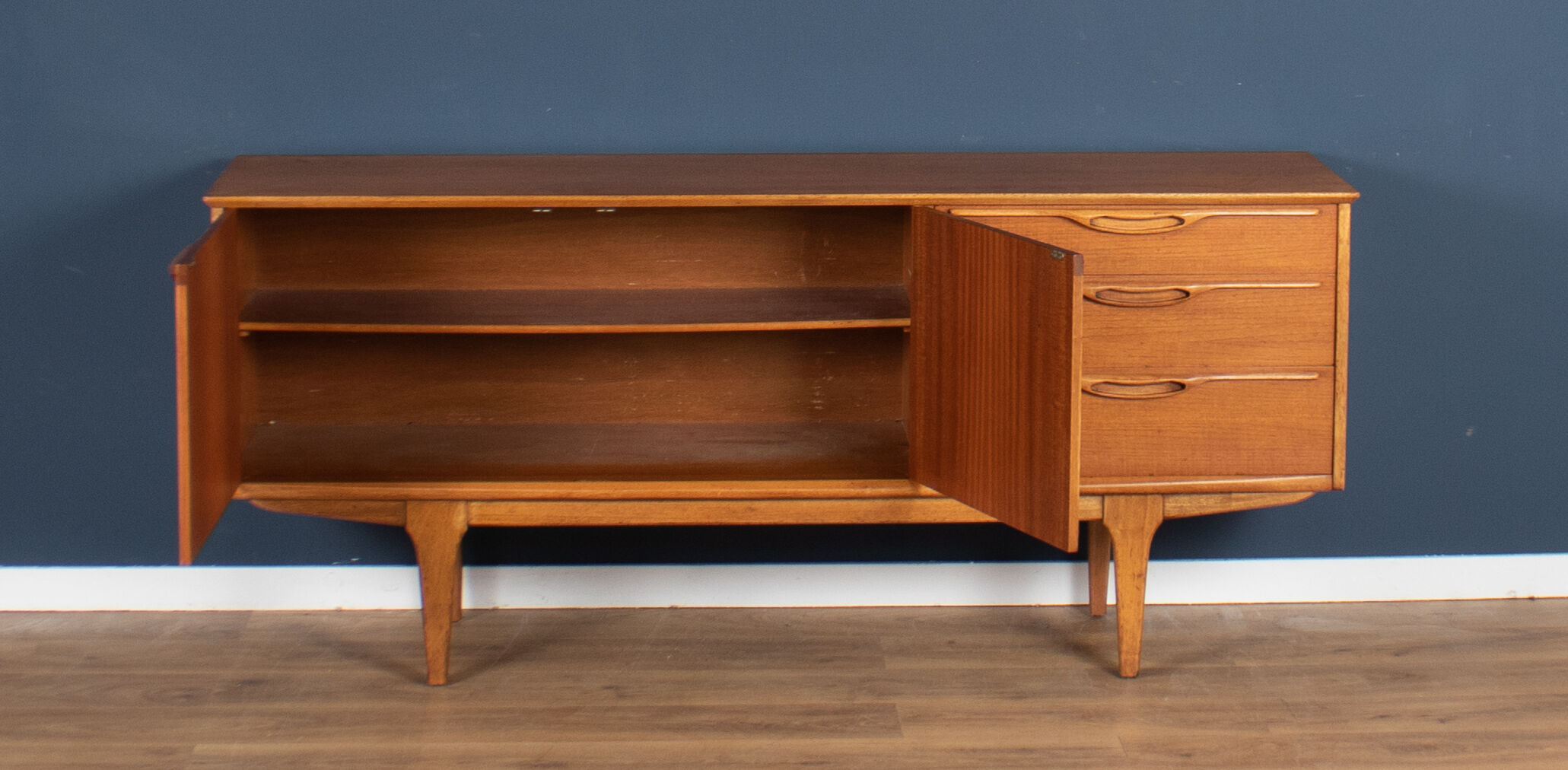 Retro teak 1960s short jentique classic mid century sideboard