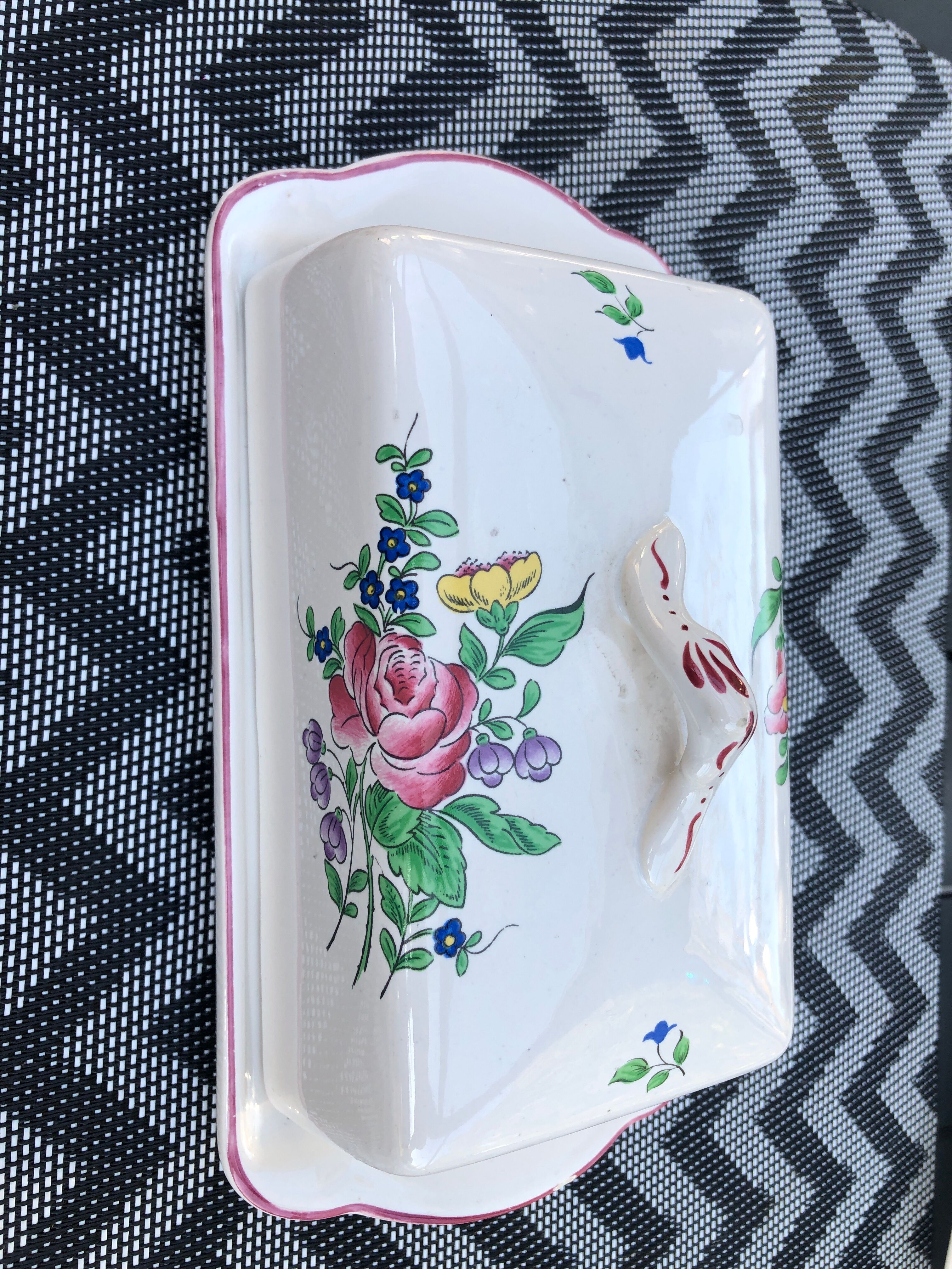 Luneville butter dish