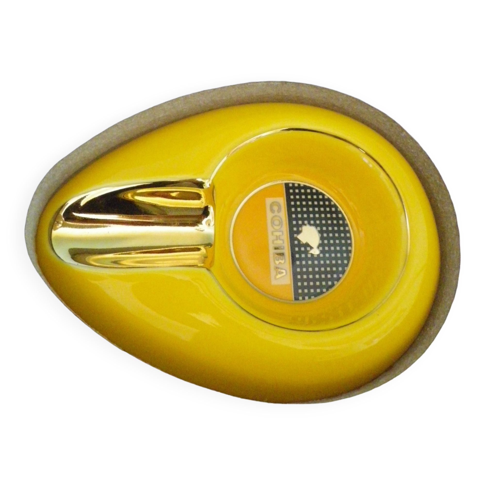 Ashtray Cohiba, design, glazed porcelain, origin Cuba