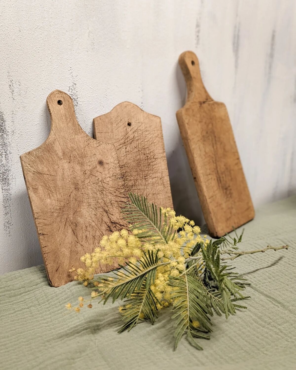 Lot de 3 planches en bois