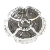 Bougeoir vintage floriforme "Lude" cristal d'Arques