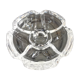 Vintage floriform candle holder "Lude" Cristal d'Arques