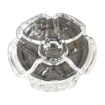 Vintage floriform candle holder "Lude" Cristal d'Arques