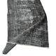 Distressed Turkish Narrow Runner 309 x 66 cm Wool Vintage rug, Over-dyed Gray