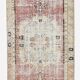 Turkish Red & Cream Oriental Vintage Runner Rug, 85x352Cm