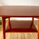 Table console en bois de hêtre années 50