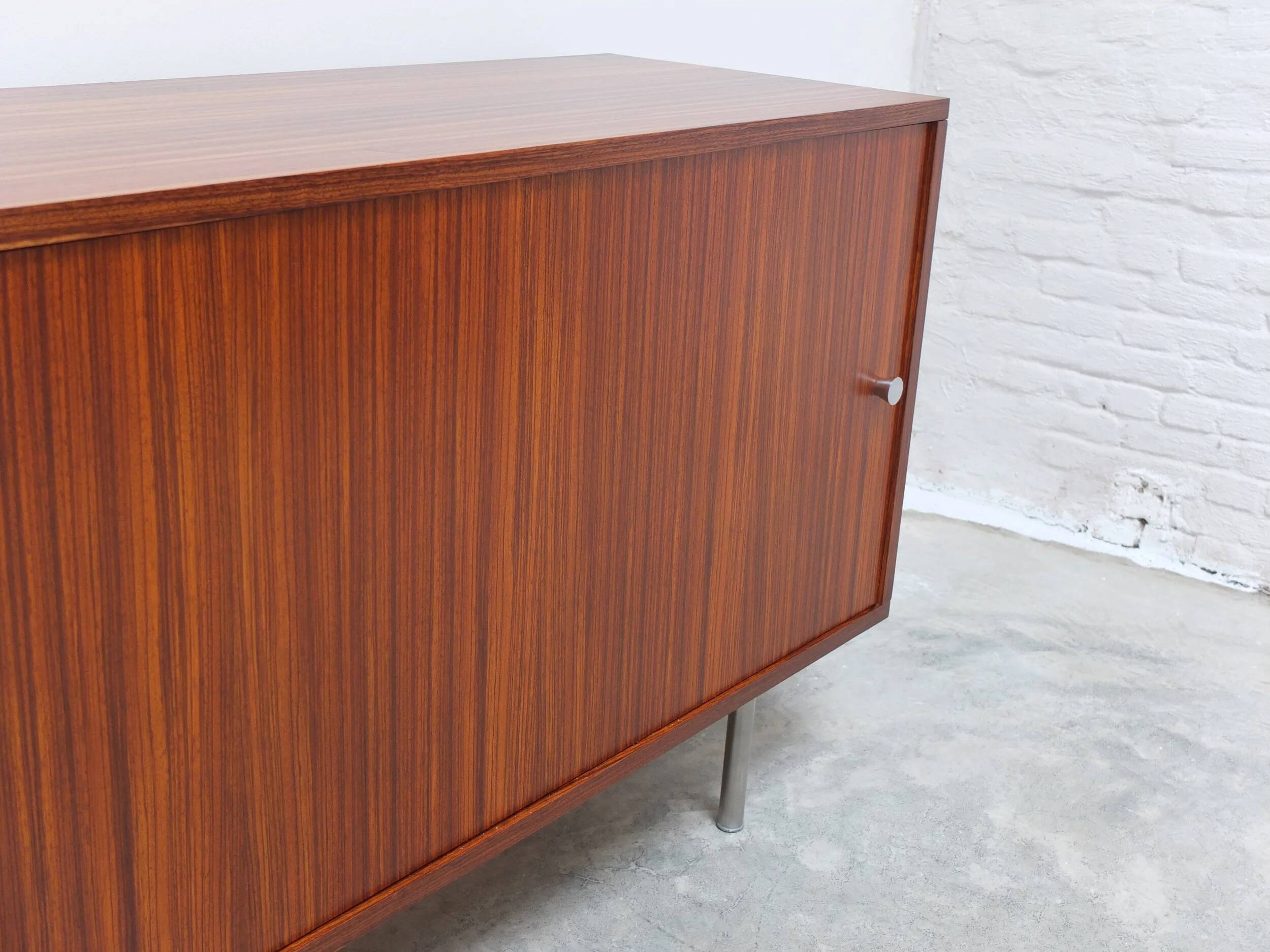 Large Zebrano sideboard by Alfred Hendrickx for Belform, 1960s