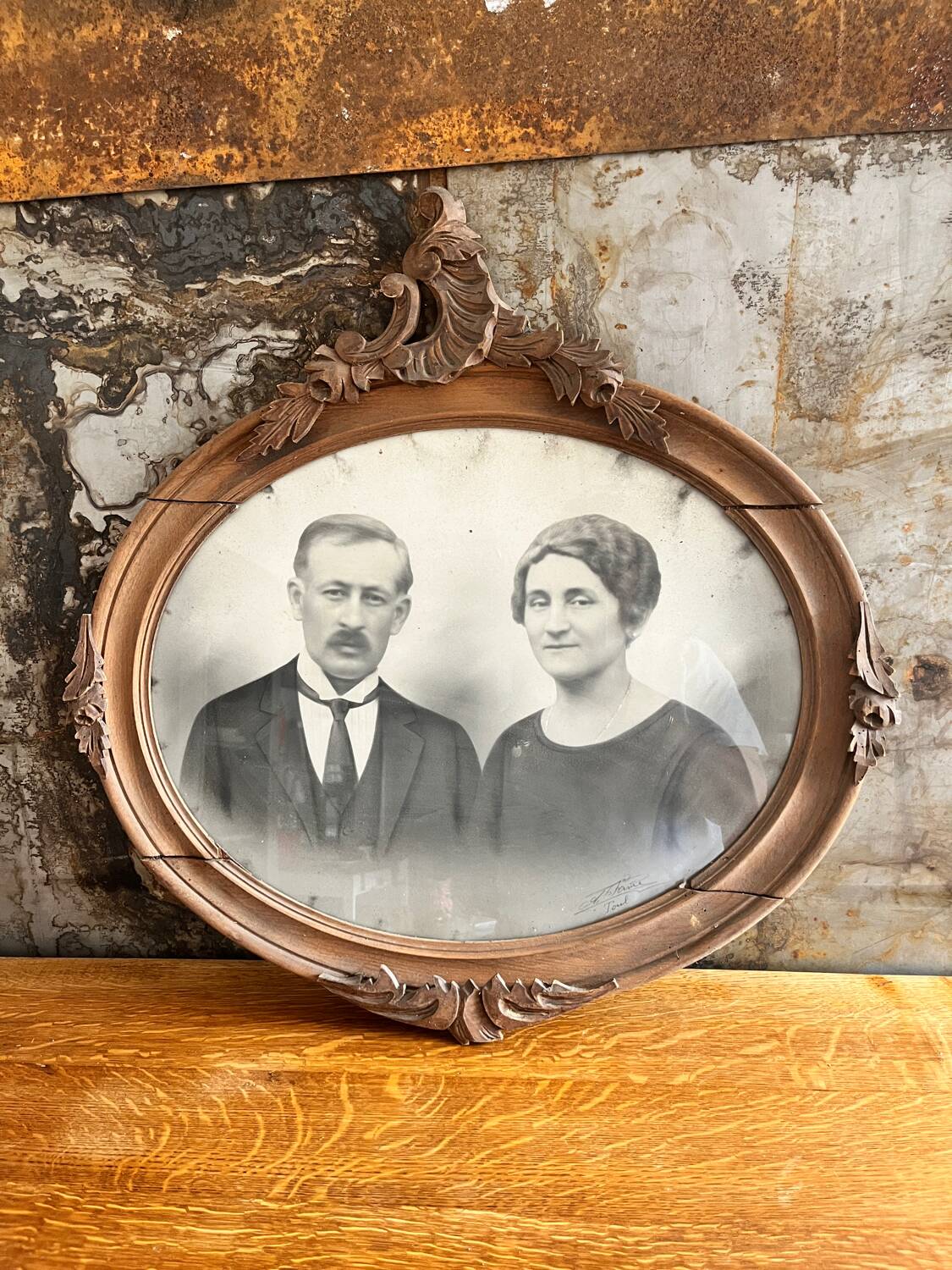 Framed old portraits