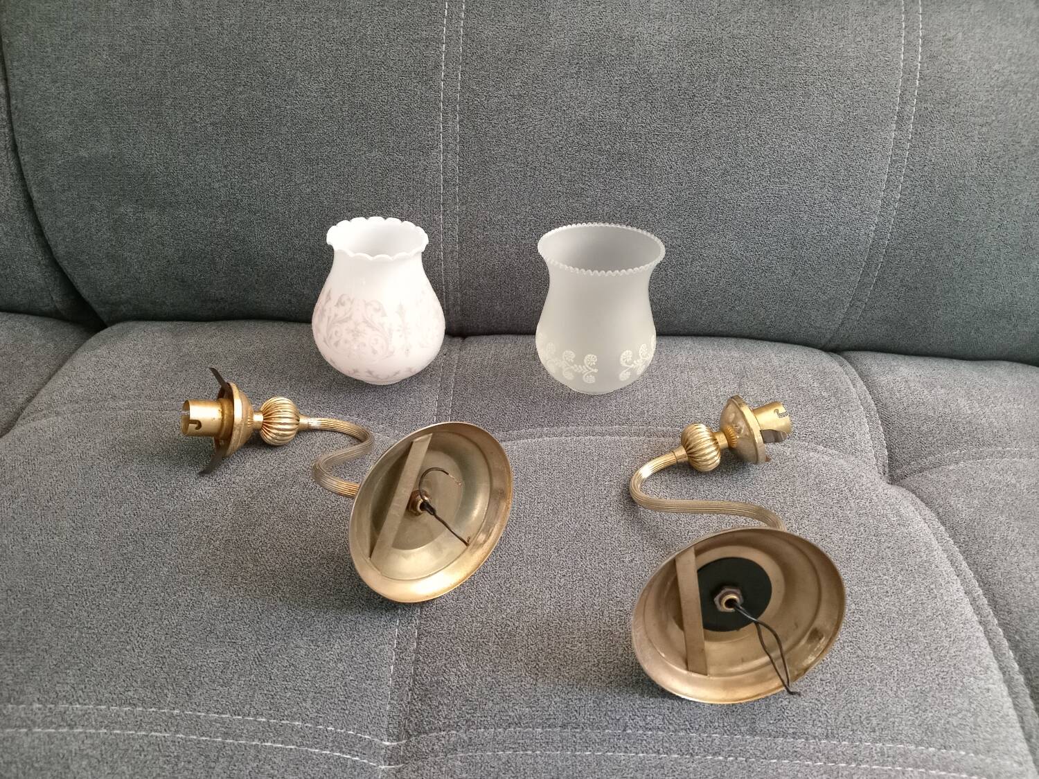 Set of Golden Wall Sconces