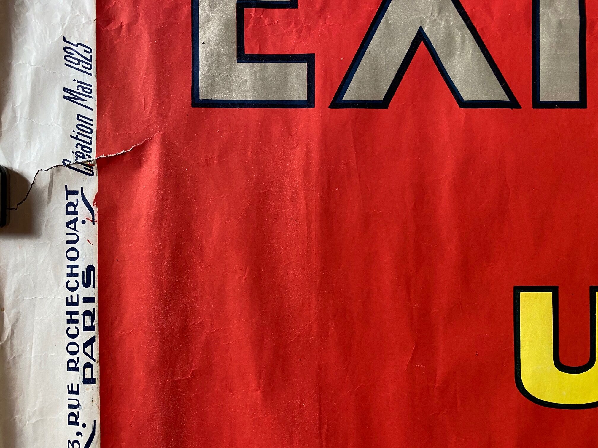 Original poster "Requiring a Fearful" Aperitif, Bistrot 160x240cm 1925