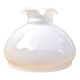 Large vintage lampshade in white opaline