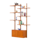 Scandinavian mid-century teak wall unit, 1970s