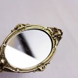 Brass hand mirror 1950