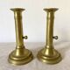 Pair of gilded brass candlesticks