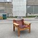 Safari chair in pine and leather, first edition attributed to Karin Mobring, 1970s