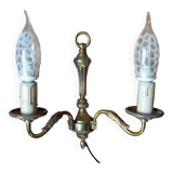 Applique double en bronze, style louis XVI