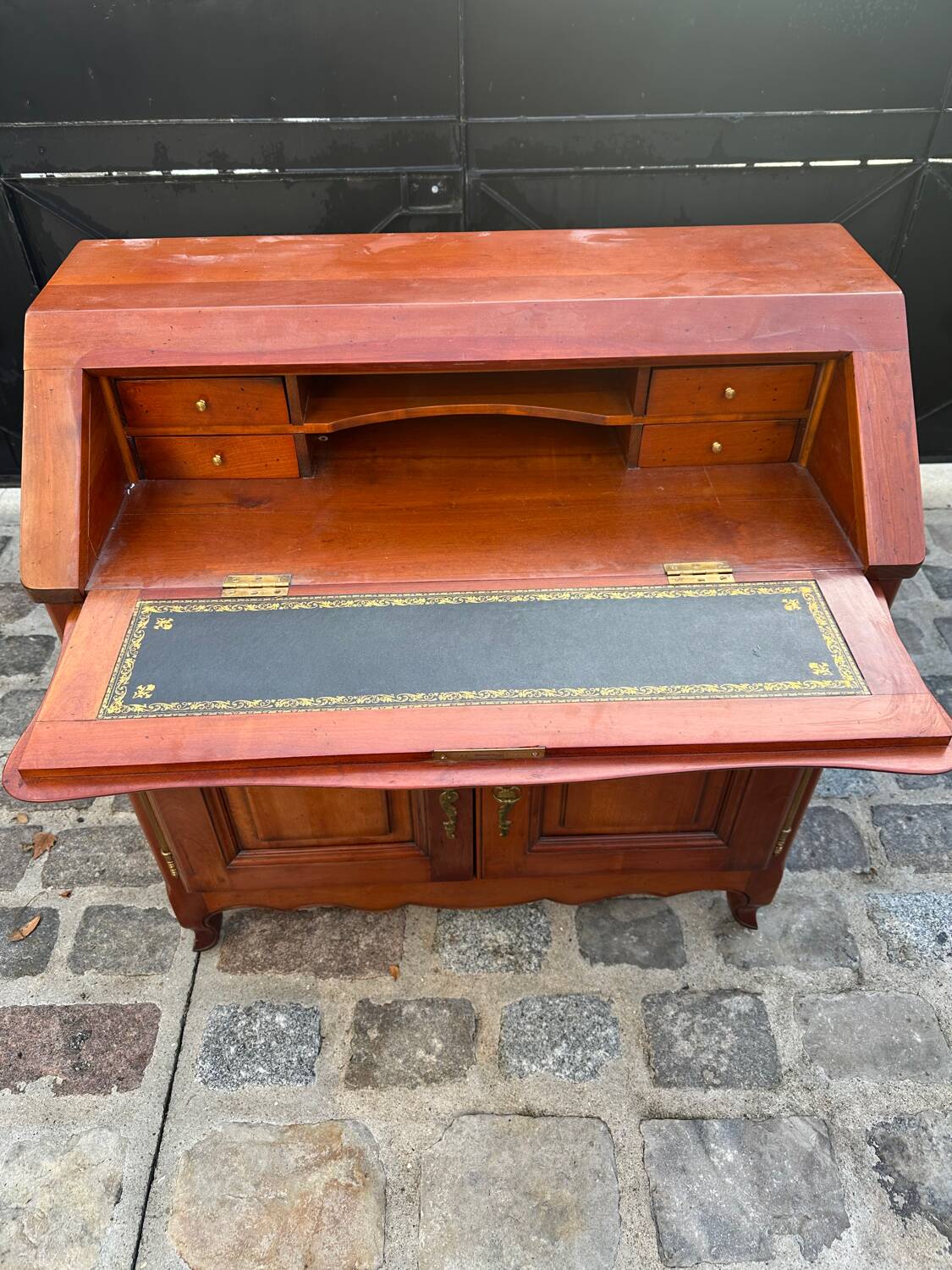 Regency style donkey's back secretary