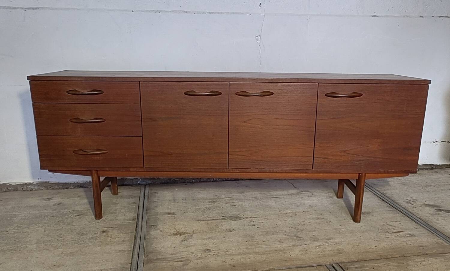 Vintage Scandinavian mid-century enfilade, 1960s.