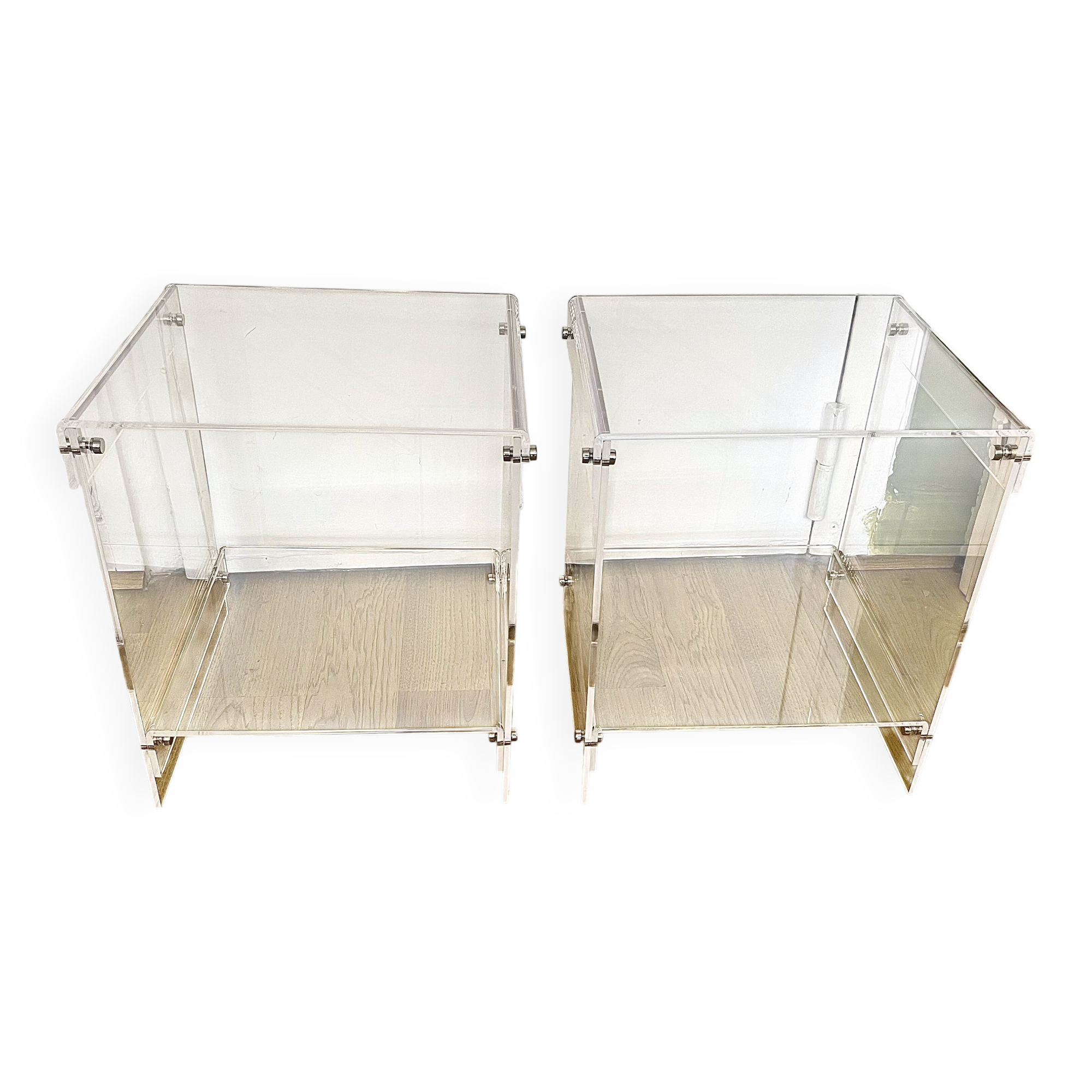 Bedside tables or low tables by Michel Dumas for Roche Bobois.