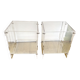 Bedside tables or low tables by Michel Dumas for Roche Bobois.